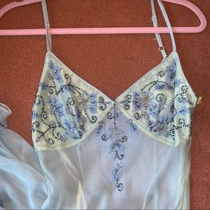 Silk beaded gown Uptown Girls